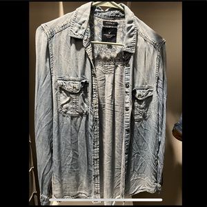 Denim button up